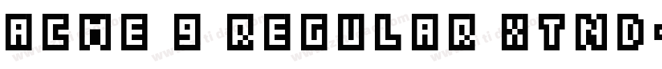 Acme 9 Regular Xtnd字体转换